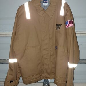 Men's Brown Performance Jacket with Reflective Details